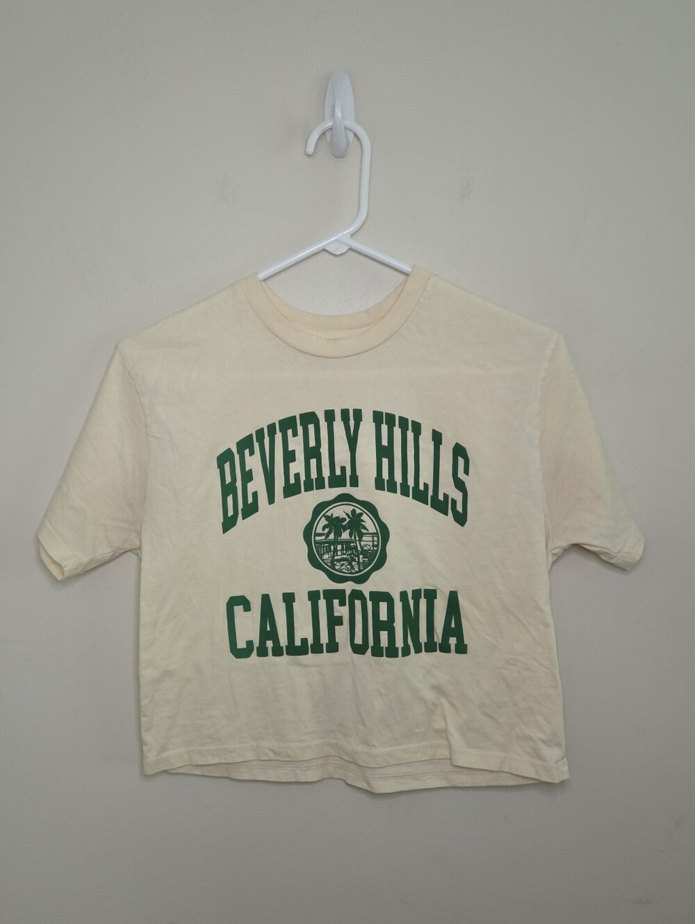 Organic Collective Beverly Hills California Cropped T-shirt Sz XS
